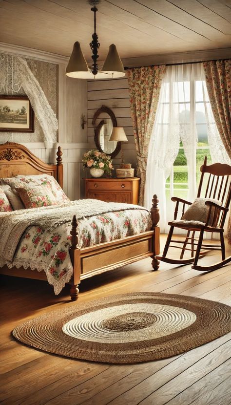 21 Irresistible Country Decorating Ideas That Will Transform Your Home! 🏡✨ Country Decorating Ideas, Country Style Bedroom, Country Dining Rooms, Country Decorating, Cottage Bedroom, Country Bedroom, Dreamy Bedrooms, Home Decorating Ideas, My New Room