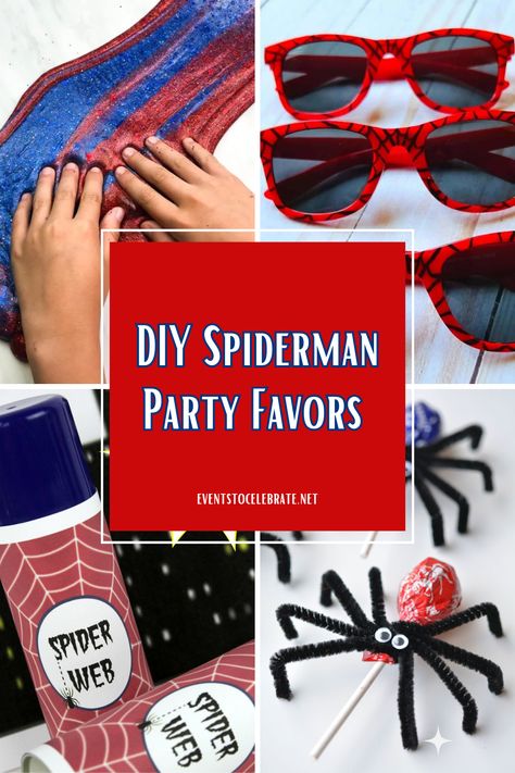 Spidey Birthday Party Favors, Spider Man Birthday Party Favors, Spidey And Friends Party Favors, Spiderman Party Favors Diy, Spiderman Birthday Favors, Diy Spidey Birthday Decor, Spidey And His Amazing Friends Birthday Activities, Miles Morales Party Favors, Spidey And His Amazing Friends Party Favors