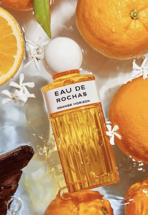 Orange Perfume Aesthetic, Perfume Creative, Parfum Aesthetic, Orange Perfume, Fruit Perfumes, Product Aesthetic, Citrus Perfume, Fragrance Campaign, Floral Scents