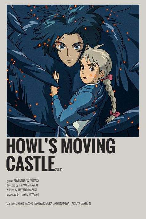 Howl's Moving Castle Movie, Howl's Moving Castle Poster, Castle Movie, Royal Guards, 하울의 움직이는 성, Anime Wall Prints !!, Anime List, Film Posters Minimalist, Howl's Moving Castle