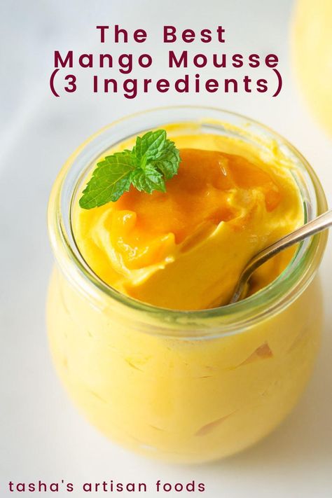 mango mousse Mango Custard Recipe, Mango Mousse Recipe, Mango Dessert Recipes, Dessert Cups Recipes, Lemon Pound Cake Recipe, Mango Mousse, Mango Dessert, Mango Cream, Mango Cake