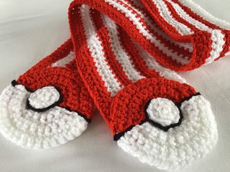 Christmas Crochet Scarf, Crochet Scarf Free Pattern, Boys Scarf, White Pokemon, Scarf Free Pattern, Crochet Kids Scarf, Crochet Pokemon, Non Toy Gifts, Crochet Scarf Pattern Free