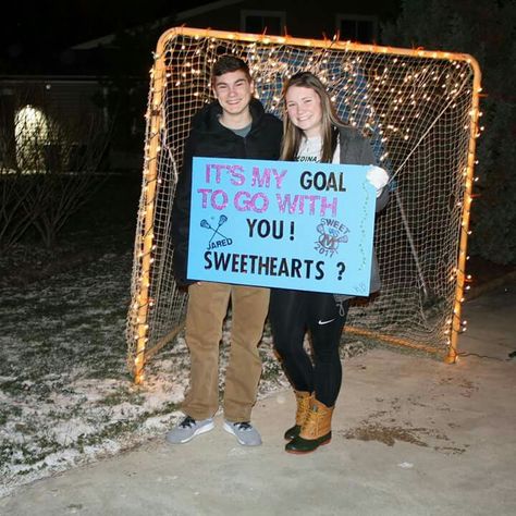 My daughter asked her friend to the Sweethearts Dance. He's a lacrosse goalie. Promposal Sweethearts Homecoming Date Medina Ohio Lacrosse Dance Proposals, Lacrosse Homecoming Proposals, Goalie Promposal, Sporty Promposal, Lacrosse Promposal Ideas, Lacrosse Hoco Proposal, Snowcoming Proposal, Promposals For Guys, Sweethearts Dance Proposal