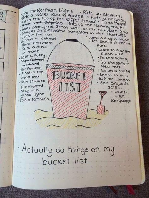 Journaling Bucket List, Bucket List Journal Page, Bucket List Bullet Journal, 30 Before 30, Bucket List Journal, Creating A Bullet Journal, Travel Album, Journal Diy, Bullet Journal Diy