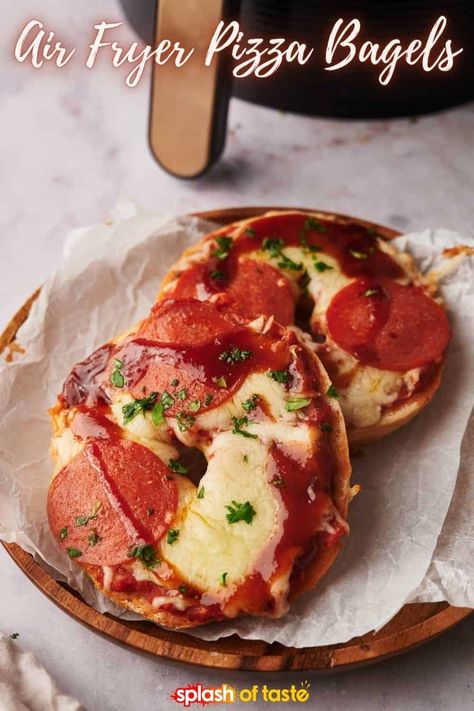 Picture this: crispy pizza bagel without the need for a full-size oven. That's right an air fryer is all you need to turn this dream into reality. Enjoy the ideal snack or quick meal without hassle.