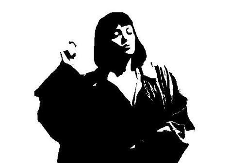 mia wallace pulp fiction avatar gay sex lesbian mama 1000-7 dead inside meme Mia Wallace Tattoo, Pulp Fiction Aesthetic, Blackwork Tattoo Sketch, Diy Posters, Fiction Aesthetic, In My Restless Dreams, Drawing Painting Ideas, Cult Leader, Modern Art Canvas Painting