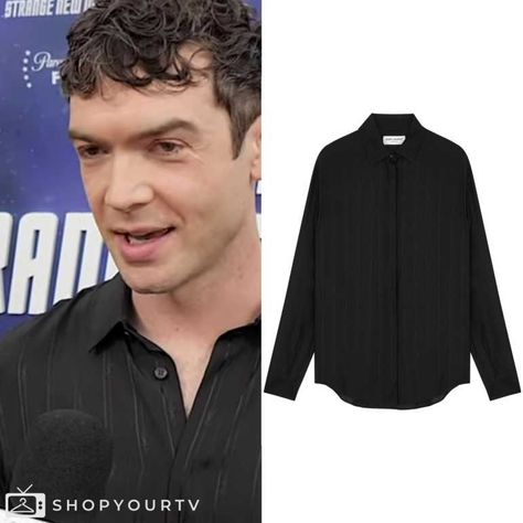 Press Junket: 2024 “Star Trek: Strange New Worlds” Ethan Peck’s Pink Duck Cardigan Duck Cardigan, Ethan Peck, Star Trek Strange New Worlds, Press Junket, Pink Duck, Strange New Worlds, Morning Live, Escape The Night, Doom Patrol