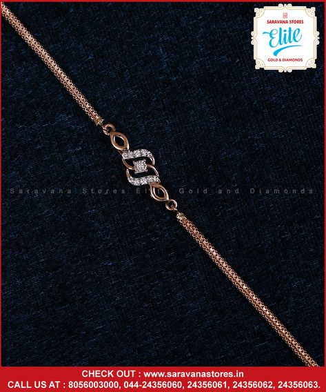 Make it minimal with the pretty stylish diamond bracelet that accentuates well on you casuals. Check out : www.saravanastores.in Call us at : 8056003000, 044-24356060, 6061, 044-24356062, 044-24356063 #diamondbraceletdesign #diamondbraceletmodels #diamondbraceletcollection #diamondbraceletset #saravana #saravanaelite #saravanadiamond #diamonds #diamondring #engagementnecklace #necklace #weddingnecklace #jewellery #finejewelry #wedding #diamondjewelry #Chennai #SaravanaStoresEliteDiamonds Diamond Mugappu Thali Chain Designs, Diamond Mugappu Designs, Mogapu Thali Chain, Mugappu Designs Chains, Diamond Mugappu, Mugappu Designs, Thali Chain, Indian Brides Jewelry, Pretty Gold Necklaces