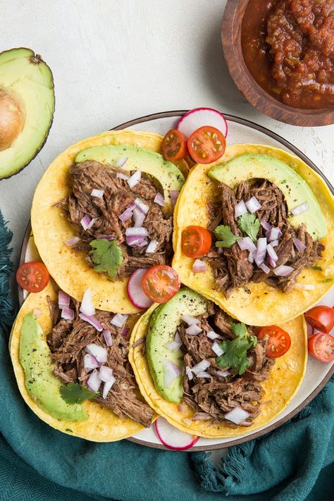 Instant Pot Roast Tacos, Beef Sirloin Tip Roast Instant Pot, Instant Pot Sirloin Tip Roast, Sirloin Roast Instant Pot, Sirloin Tip Roast Instant Pot, Chuck Roast Recipes Instant Pot, Best Beef Tacos, Instant Pot Shredded Beef, Crock Pot Mexican