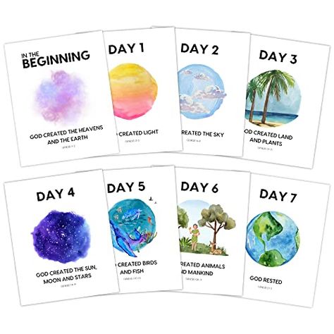 Decorations For Classroom, Genesis Creation, 7 Days Of Creation, Christian Nursery Decor, Sunday School Decorations, Classroom Homeschool, Children Church, Christian Nursery, Sunday School Classroom