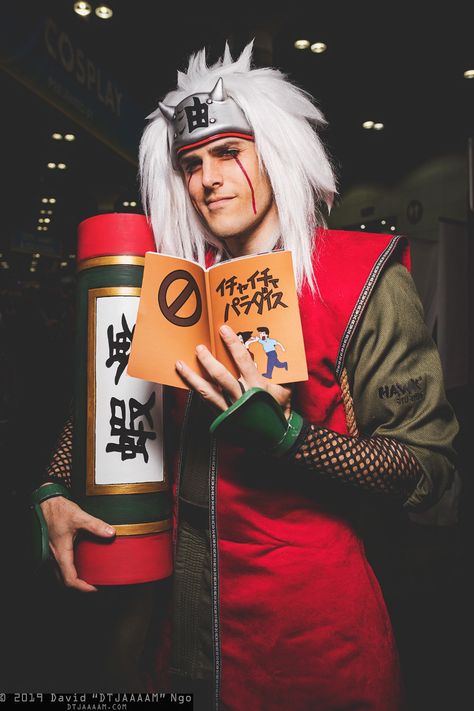 Jiraiya Cosplay, Naruto Costume, Naruto Jiraiya, Naruto Costumes, Neji Hyuga, Cosplay Naruto, Naruto Cosplay, Hinata Hyuga, Anime Cosplay