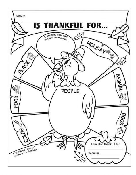 Thankful For Worksheet, Thankful Activities, Personal Poster, November Classroom, Classroom Preparation, Kids Sunday School Lessons, Thanksgiving Worksheets, Thanksgiving School, Thanksgiving Writing