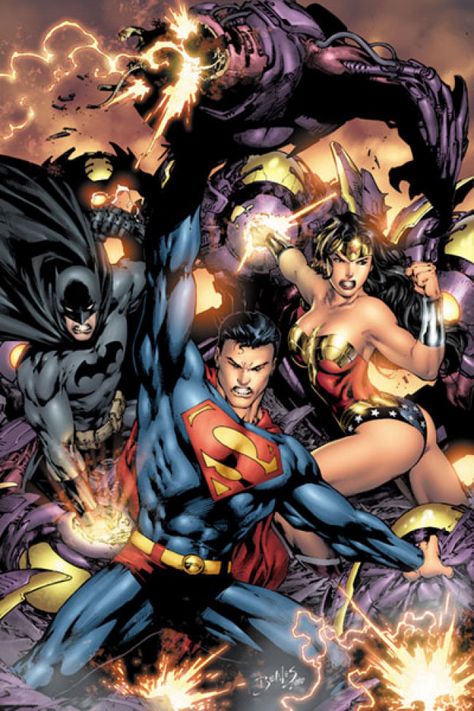 Superman, Batman, and Wonder Woman by Ed Benes Dc Universe Online, Dc Trinity, Dc Comics Heroes, Univers Dc, Superman Wonder Woman, Dc Comics Superheroes, Arte Dc Comics, Bd Comics, Dc Comics Characters