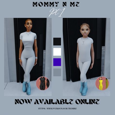 Mommy & Me Outfit V1 | Patreon Sims 4 Family Outfits, Sims 4 Mommy And Me Outfits, Sims 4 Dresses Patreon, Sims 4 Cc Maternity Clothes Patreon, Sims 4 Cc Maternity Clothes, Sims 4 Cc Mom Clothes, Sims 4 Cc Pregnancy Clothes, Sim4 Mods, Sims Folder