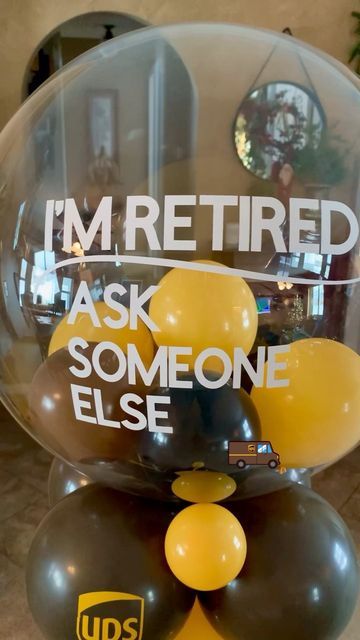 Birthday/retirement Party, Happy Retirement Party, Retirement Party Theme Ideas, Retired Party Ideas, Ups Retirement Party Ideas, Engineer Retirement Party Ideas, Retirement Office Decorations, Men Retirement Party Ideas, Usps Retirement Party