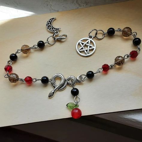 Adding some new prayer beads to the shop today, like this Lilith bracelet #lilith #pagan #witch Pagan Witch, Prayer Beads, Must Haves, Witch, Bracelet, Beads, Quick Saves