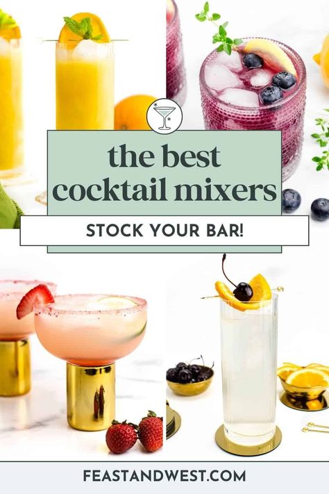 Making amazing cocktails at home has never been easier, and with these 9 Must-Have Cocktail Mixers, you’ll be a mixologist in no time! Homemade Cocktail Mixers, Diy Cocktail Mixers, Bartesian Cocktail Maker Recipes, Alcohol Mixers, Basic Cocktails, Amazing Cocktails, Cocktails At Home, Cocktail Maker, Cocktail Mixer