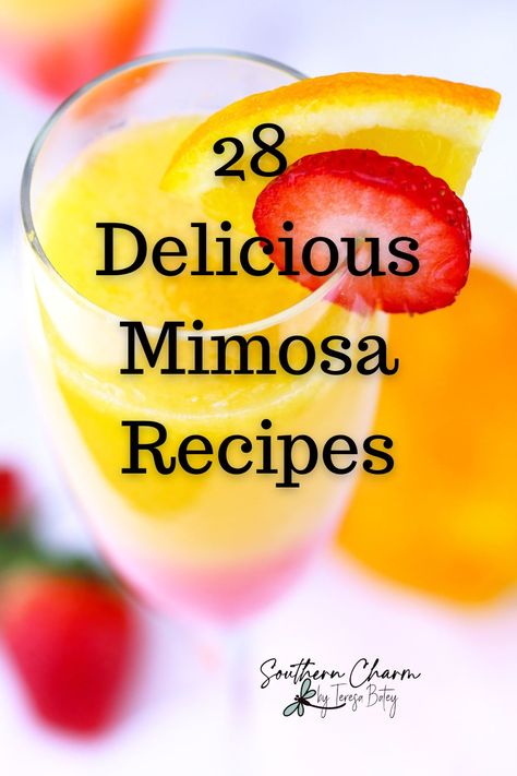 Champagne Mimosa Recipes, Mimosa Drinks Recipes, Momosa Mimosa Recipe, Manmosa Recipe, Mimosa Flavors, Easy Mimosa Recipe, Mimosa Recipe Champagne, Mimosa Recipe Easy, How To Make Mimosas