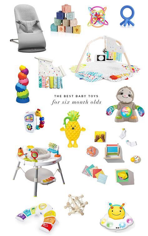 The Best Toys for Six Month Olds - Danielle Moss Best Toys For 6 Month Old, Best Toys For 6-12 Month Old, Newborn Toys 1 Month, Montessori Toys For 6 Month Old, Toys For 6-12 Month Old, Infant Toys 6-12 Months, Baby Toys 3-6 Months, 6 Month Old Gift Ideas, Baby Toys 6-12 Months