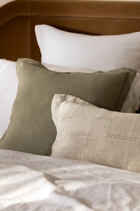 Ocean Grove • Instagram Timeless Staples, Rectangle Cushion, Linen Throw Pillow, European Linens, Cushion Inserts, French Linen, Linen Cushion, Find Your Style, Bench With Storage