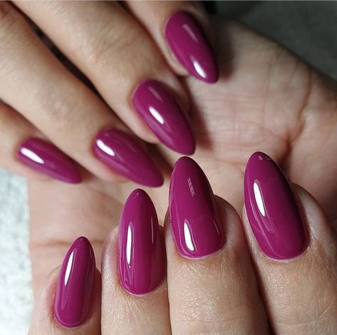 Majenta Color Nail Art, Magenta Nails Design Color Combos, Dark Magenta Nails, Reddish Pink Nails, Magenta Nails Design, Raspberry Nails, Magenta Nails, Berry Nails, Nail 2023