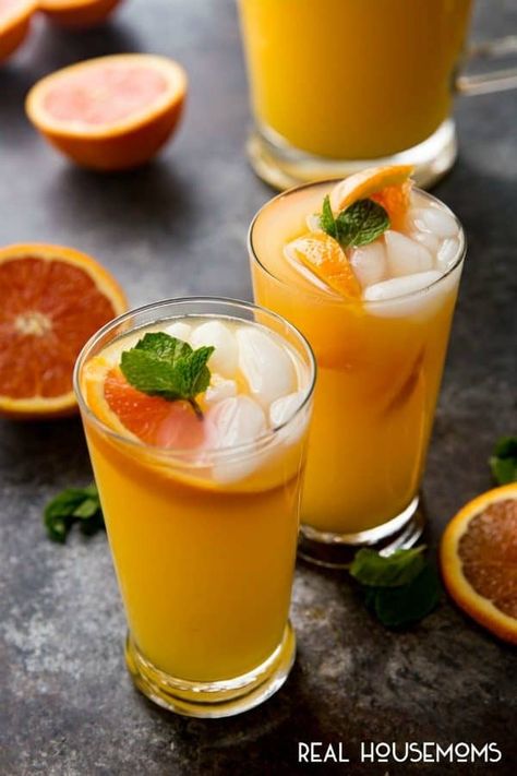 Virgin Mango Orange Mojito - Traditional Mojito Recipe, Orange Mojito, Pineapple Mojito, Mojito Ingredients, Easy Mocktail Recipes, Virgin Drinks, Caramelized Bacon, Mango Mojito, Virgin Mojito