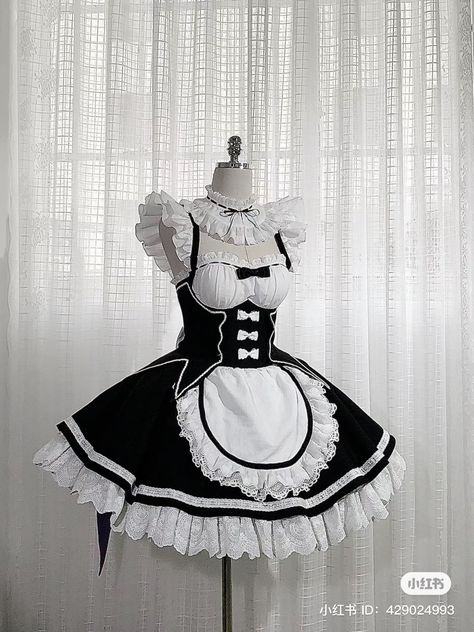 Maid Outfits Anime, Gacha Maid Dress, Maid Dress Reference, Maid Outfit Reference, Maid Outfit Ideas, Maid Poses Reference, Maid Outfit Aesthetic, Maid Dress Drawing, Maid Outfit Drawing