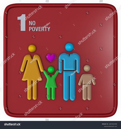 No Poverty 3d Icon Where Happy Stock Illustration 2497634769 | Shutterstock No Poverty, Sustainable Development Goals, 3d Icons, 3d Objects, Image Illustration, Stock Illustration, Every Day, Royalty Free Stock Photos, Stock Images