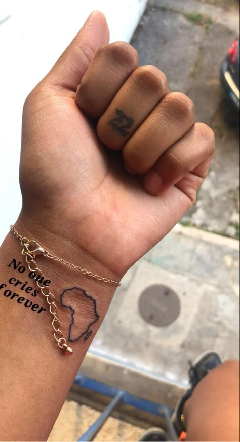 Nigeria Tattoo, Tattoos Red Ink, Africa Tattoo, Small Dope Tattoos, Africa Tattoos, African Tattoo, Sticker Tattoo, Cute Hand Tattoos, Pretty Hand Tattoos