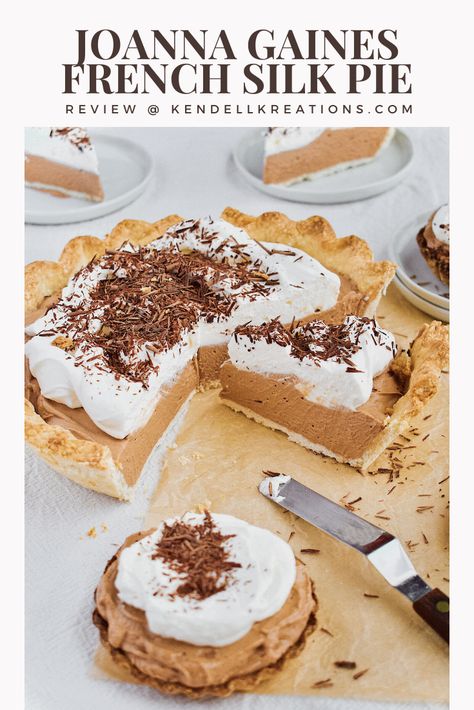 Read my recipe review for Joanna Gaines French Silk Pie from Magnolia Table Cookbook Volume 2. I loved the recipe, but I have a few notes on it for you from a Chef. Take a look at KendellKreations for the full recipe review, and my chef tips and tricks. #joannagaines #fixerupper #fixerupperstyle #wacotexas #farmhousestyle #homemade #handmade French Silk Pie Recipe, Silk Pie Recipe, Joanna Gaines Recipes, Chocolate Silk Pie, Magnolia Kitchen, French Silk Pie, Silk Pie, Thanksgiving 2022, Cooking Panda