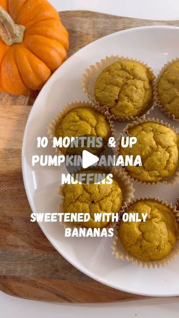 Natalie | Motherhood | Recipes on Instagram: "10 months & Up 
Pumpkin Banana Muffins 🎃🍌

Another wonderful fall recipe that your little ones can enjoy! Serve as a snack, for breakfast or a healthy dessert. Sweetened with only bananas and soft enough for those little hands to grasp. Simple, easy to make and nutritious! 

If you like a sweeter muffin for your older kids or yourself you can add 1/4 cup maple syrup or throw some chocolate chips in there!

Comment “recipe” and I will DM you the link or find the link in my bio and below 👇 

https://eatingwithzion.com/recipe/pumpkin-banana-muffins/

 Follow and save for more 🌟 
#startingsolids #startingsolidsforbabies #babyfood #babyfoodideas #blw #mom #motherhood #baby #babyboy #fall #fallrecipes #blwrecipes #babyledweaning #pumpkin #pumpkin Pumpkin Puree Recipes For Baby, Pumpkin Toddler Recipes, Pumpkin Muffins For Baby, Baby Banana Muffins, Mini Pumpkin Muffins, Pumpkin Banana Muffins, Mini Banana Muffins, Toddler Muffins, Pumpkin Snack