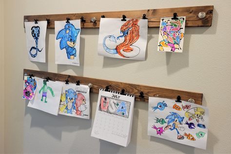 Diy kids art display