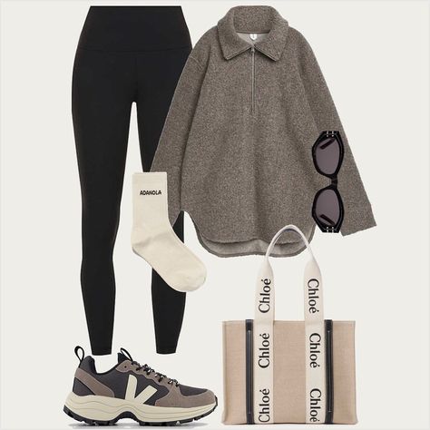 Work Outfits With Trainers, Running Errands Outfit Fall, Running Errands Outfit, Same But Different, Athleisure Outfits, Sporty Outfits, Mode Inspiration, Lookbook Outfits, Winter Fashion Outfits