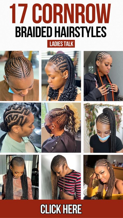 Elevate your look with these cornrow braided hairstyles that blend tradition with modern style. Whether you prefer classic cornrow designs or bold, intricate patterns, these styles offer versatility. Stay ahead of the trends with protective braid hairstyles that keep your hair healthy. These trendy cornrow styles work for all hair types and occasions. Express your personality with creative cornrow braids that never go out of fashion. Try these stylish looks to embrace the beauty of braided hair. Cornrow Braided Hairstyles, Cornrow Designs, Protective Braids, Cornrow Styles, Cornrow Braids, Braided Cornrow Hairstyles, Hair Healthy, Cornrow, Cornrows Braids