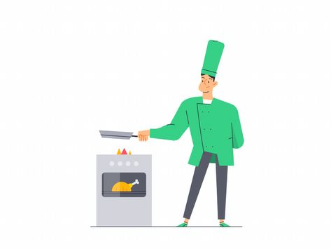 BoltFood - Cooking by Fireart Studio Cooking Motion Graphic, Food Motion Graphics, Cooking Animation, Animated Commercial, Cooking Gif, Loading Animation, Relaxing Photos, Animated Infographic, Motion Logo