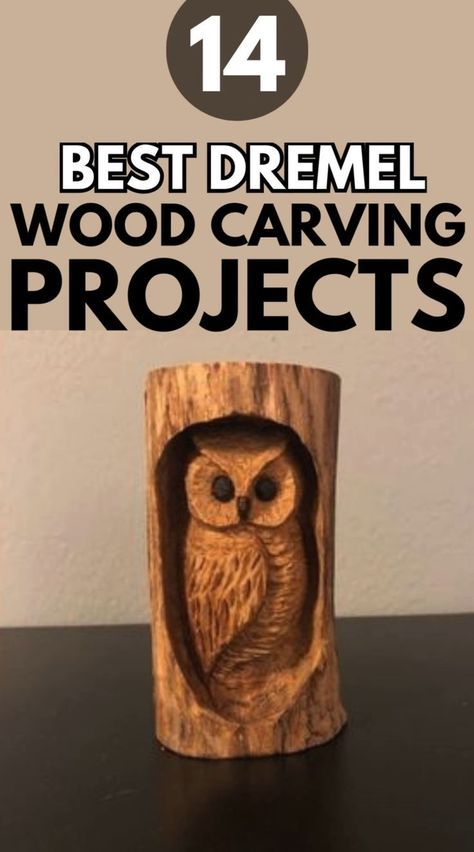 EASY DREMEL WOOD CARVING PROJECTS : The 13 projects listed below are perfect for Dremel woodworkers, whether you're an expert carver searching for your next project or are just getting started with a Dremel in hand. They will teach you how to make wood crafts with a dremel. Any of them may be transformed into a charming handcrafted present for a loved one or a brand-new addition to your house with a little adjustment. They look fantastic and really accomplish anything.#dremel #dremelcarving Gnome Projects, Wood Carving Projects, Bird Carving Patterns, Dremel Tool Projects, Wood Carving Art Sculpture, Dremel Crafts, Whittling Projects, Carving Projects, Wood Craft Patterns