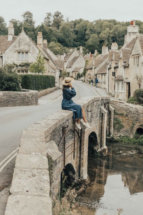 English countyside | Castle Combe | English countryside fashion | england travel | England countryside | #beautifulplaces #travelinspo |#englishcountryside #castlecombe Spring Landscape Photography, England Countryside, Castle Combe, Bath Uk, Bath England, Visiting England, English Countryside, England Travel, Uk Travel