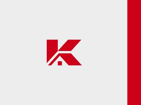 K + House - Logo mark by Nemanja Vilovski on Dribbble K Monogram Logo, Knot Logo, K Monogram, K Logo, K Logos, Logo Letter, House Logo, Monogram Logo Design, Letter T