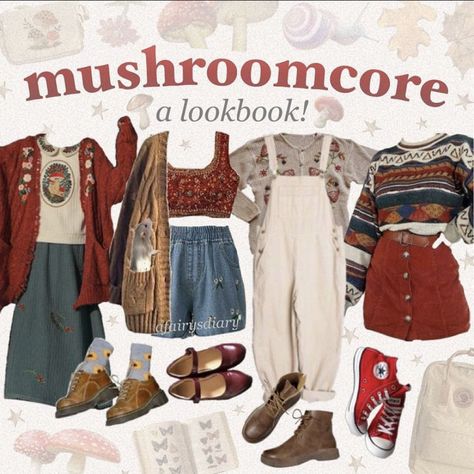 Mushroom Aesthetic, Mode Hippie, Cottagecore Outfits, Cottagecore Fashion, Aesthetic Clothing, Swaggy Outfits, Mode Inspo, Hippie Outfits, Mode Vintage