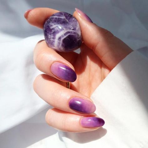 Lilac Jelly, Mint Green Nail Polish, Jelly Nail Polish, Mint Green Nails, Glass Nails Art, Jelly Nail, Confetti Nails, Cirque Colors, Purple Nail Polish