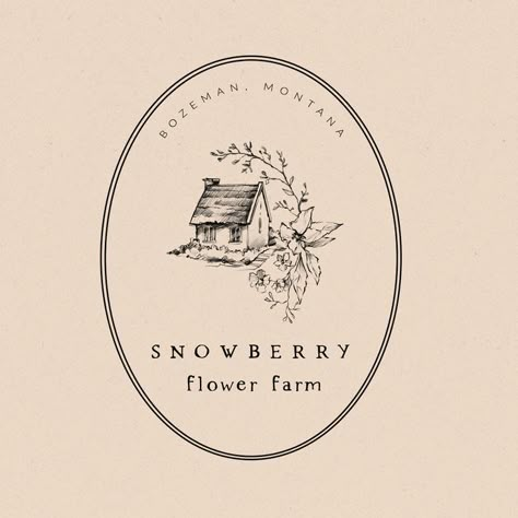 Flower Farm Logo, Farm Branding, Antique Logo, Farm Logo Design, Mises En Page Design Graphique, Black Spruce, Farm Logo, Hand Drawn Logo, Flower Logo