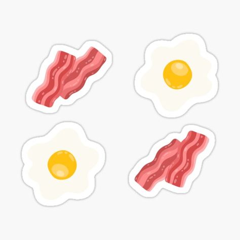 Cute cartoon eggs and bacon seamless pattern illustration. Breakfast food vector. • Millions of unique designs by independent artists. Find your thing. Bacon Illustration, Bacon Drawing, Illustration Breakfast, Scrapbook Backgrounds, Egg And Bacon, Eggs And Bacon, Food Vector, Acrylic Ideas, Scrapbook Background