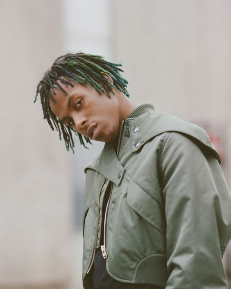 rich the kid for ssense - Vicky Grout Vicky Grout, The Kid, Leather Vest, Grout, Cashmere Wool, Wool Blend, Rain Jacket, Rap, Dreadlocks