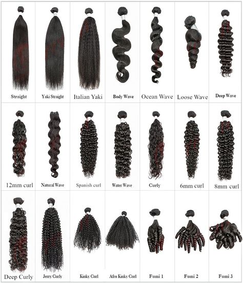 Types of hair extensions