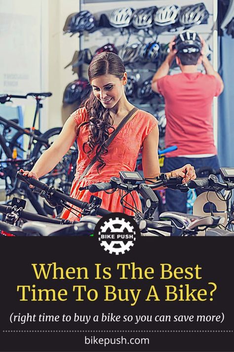 There's a right time and a wrong time to buy a new bicycle. In this article, we'll tell you when the best time to buy is and how to get the best deal on your new bicycle. Click here to learn more... How To Ride A Bicycle, Adventure Bike Cycling, Bicycle Commuting, Benefits Of Bike Riding, Bicycle Sayings, Bike Prices, Bike Riding Benefits, Bike Cover, New Bicycle