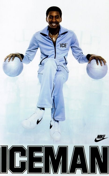 George Gervin. "The Iceman." Nike Marketing, Mens Drip, Nba Posters, Zulu Warrior, George Gervin, Nike Poster, Michael Jordan Pictures, Nike Ad, Nba Basketball Art