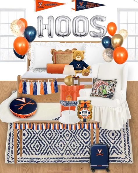 UVA bed party 💙🧡 #uva #bedparty #college #virginia #collegeacceptance #laurentaylorpink Uva Dorm, Bed Party College, Bed Party, Lauren Taylor, College Acceptance, College Parties, Virginia, Bed, Quick Saves