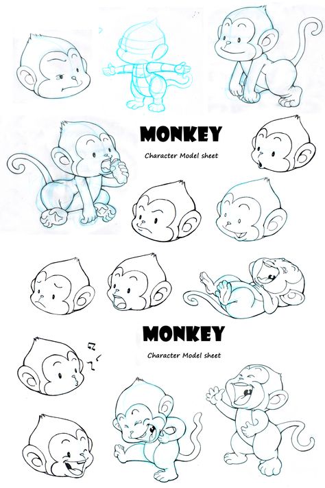 These are monkey character design for a mobile game "Catch the Monkey". https://itunes.apple.com/ca/app/catch-the-monkey/id495509241?mt=8 Monkey Character Design, Monkey Character, Monkey Drawing, Monkey Illustration, Monkey Tattoos, Cartoon Monkey, Monkey Design, Monkey Art, Graphic Poster Art