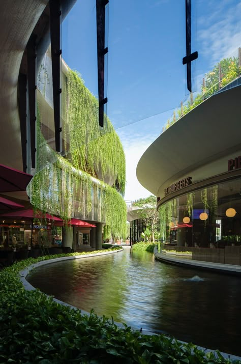 Landscape Design Software, Water Architecture, Mall Design, Sustainable City, Green Architecture, Bacardi, Hanging Garden, Sustainable Architecture, Futuristic Architecture