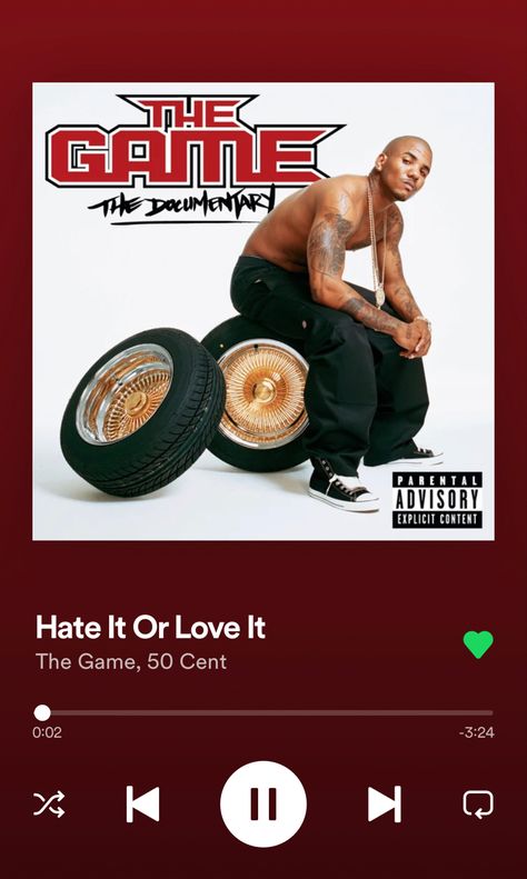 The Game Rapper, The Underdogs, 50 Cent, Parental Advisory Explicit Content, Spotify Song, The Game, Love It, Documentaries, Songs